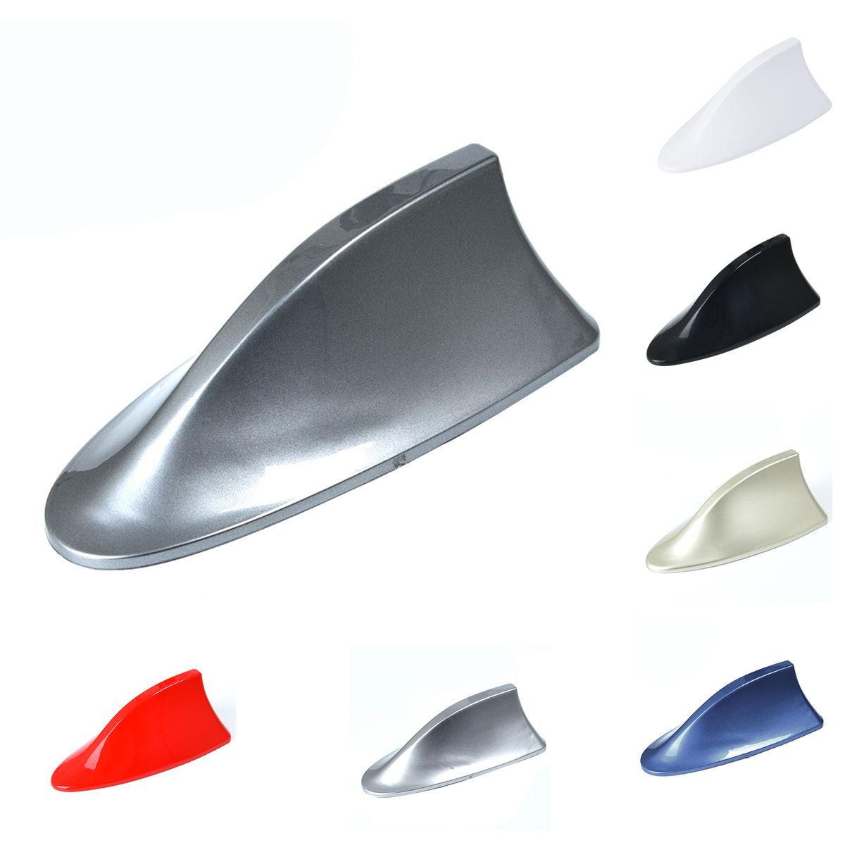 Car Antenna Self-adhesive Universal Shark Fin Shape-Black