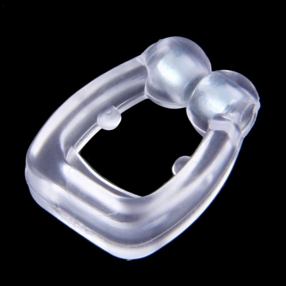 MT Stop Snoring Anti Snore Nose Clip Apnea Guard Care Tray Sleeping Aid-Transparent