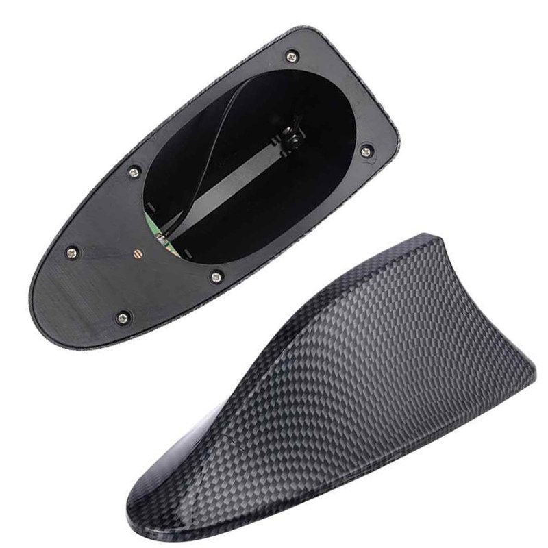 Carbon Fiber Car Auto Styling Roof Shark Fin Radio-Black