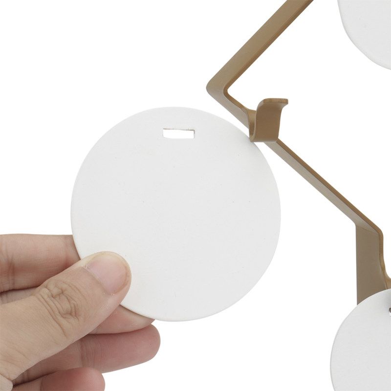 Shooting Target Movable Hanging Bullseye 6-Plate-Brown
