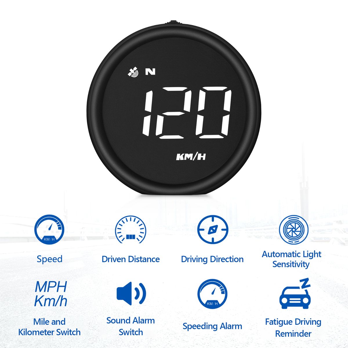 Speedometer Head Up Display GPS Speedometer Multifunctiona