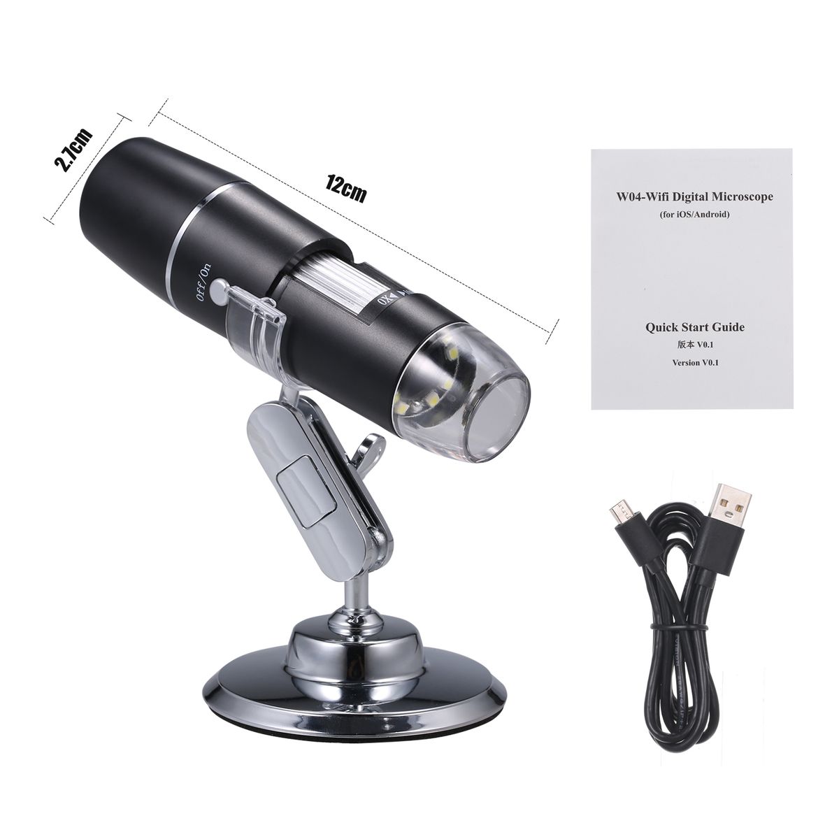 Electron Digital Microscope Portable WiFi Wirelessly 1000x