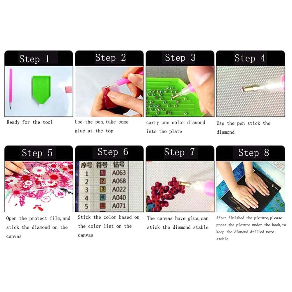 DIY 5D Diamond Painting Cross Stitch Full Drill Crystal