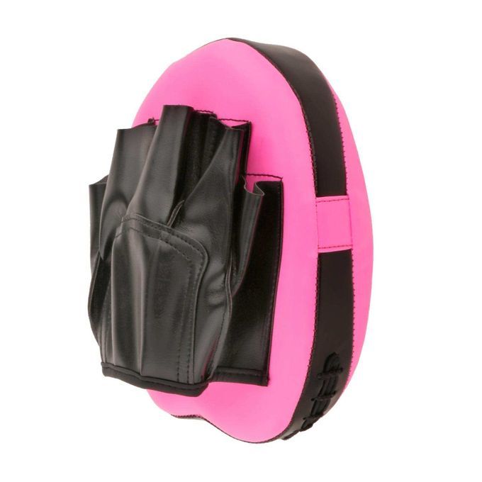 Boxing Punching Mma Mitts PU Leather Curved Focus Pad For Pink