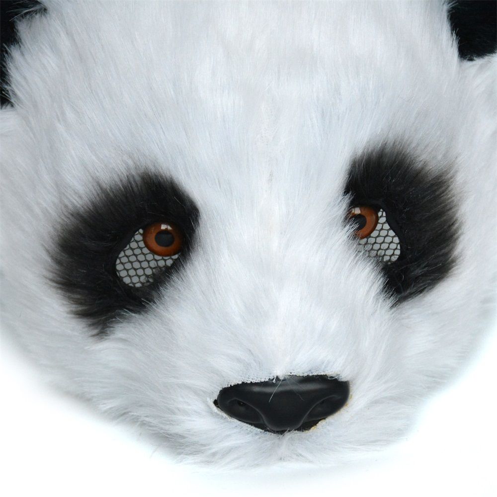 Half-face Animal Mask  Dalmatian Panda