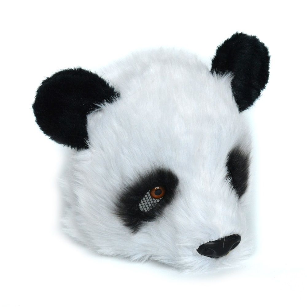 Half-face Animal Mask  Dalmatian Panda
