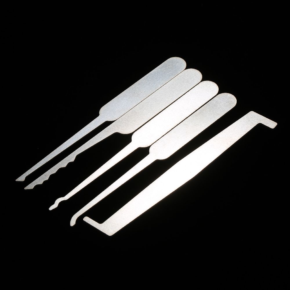 5 PCS Lock Picking Set Practice  Tools Lockpicking Kit For