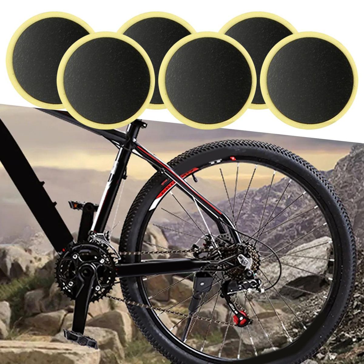 6Pcs Tire Repair Patches High Efficiency Tire Repair Patches