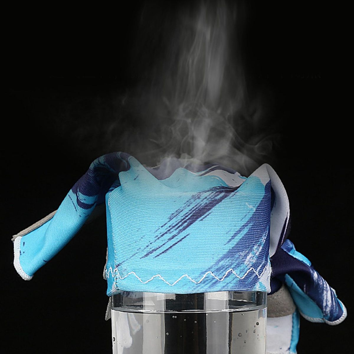 Half Finger Cycling  Breathable Fingerless For  Skiing Blue XL