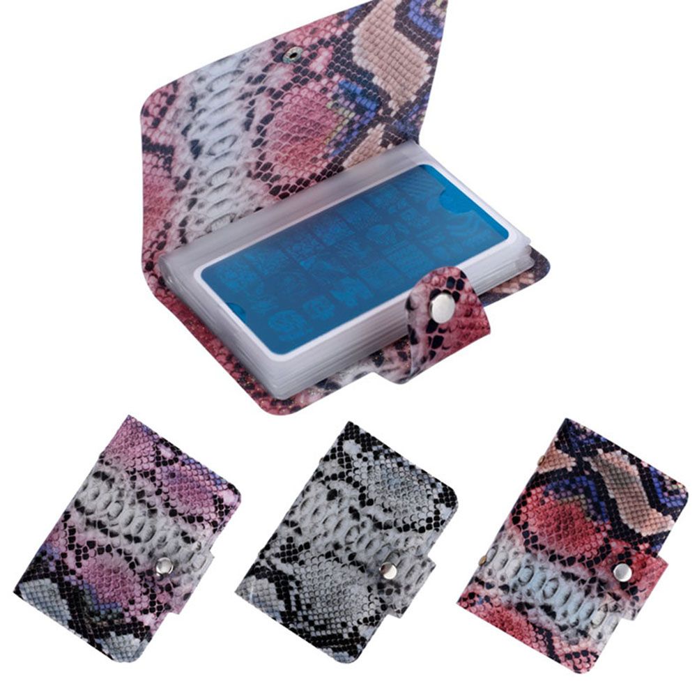 Nail Art Nail Printing Template Stamping Plate Bag Case 20