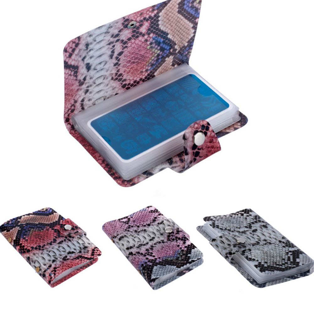 Nail Art Nail Printing Template Stamping Plate Bag Case 20
