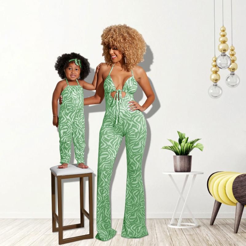 A191 Women's Summer New Parent-Child Suit Jumpsuit New Source Manufacturer