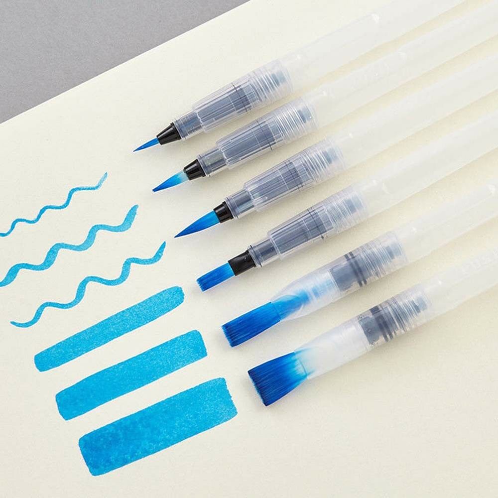 6pcs/set Paint Brush Water Color Brush Pencil Soft Brush