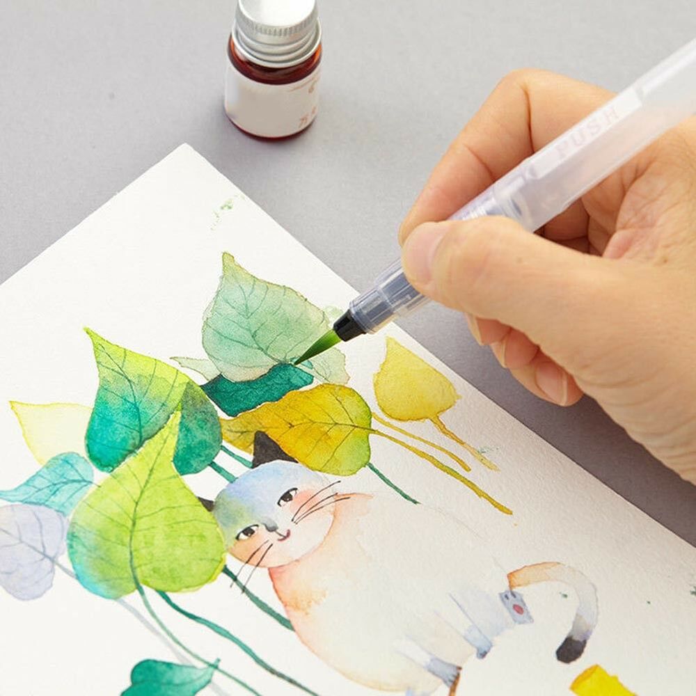 6pcs/set Paint Brush Water Color Brush Pencil Soft Brush