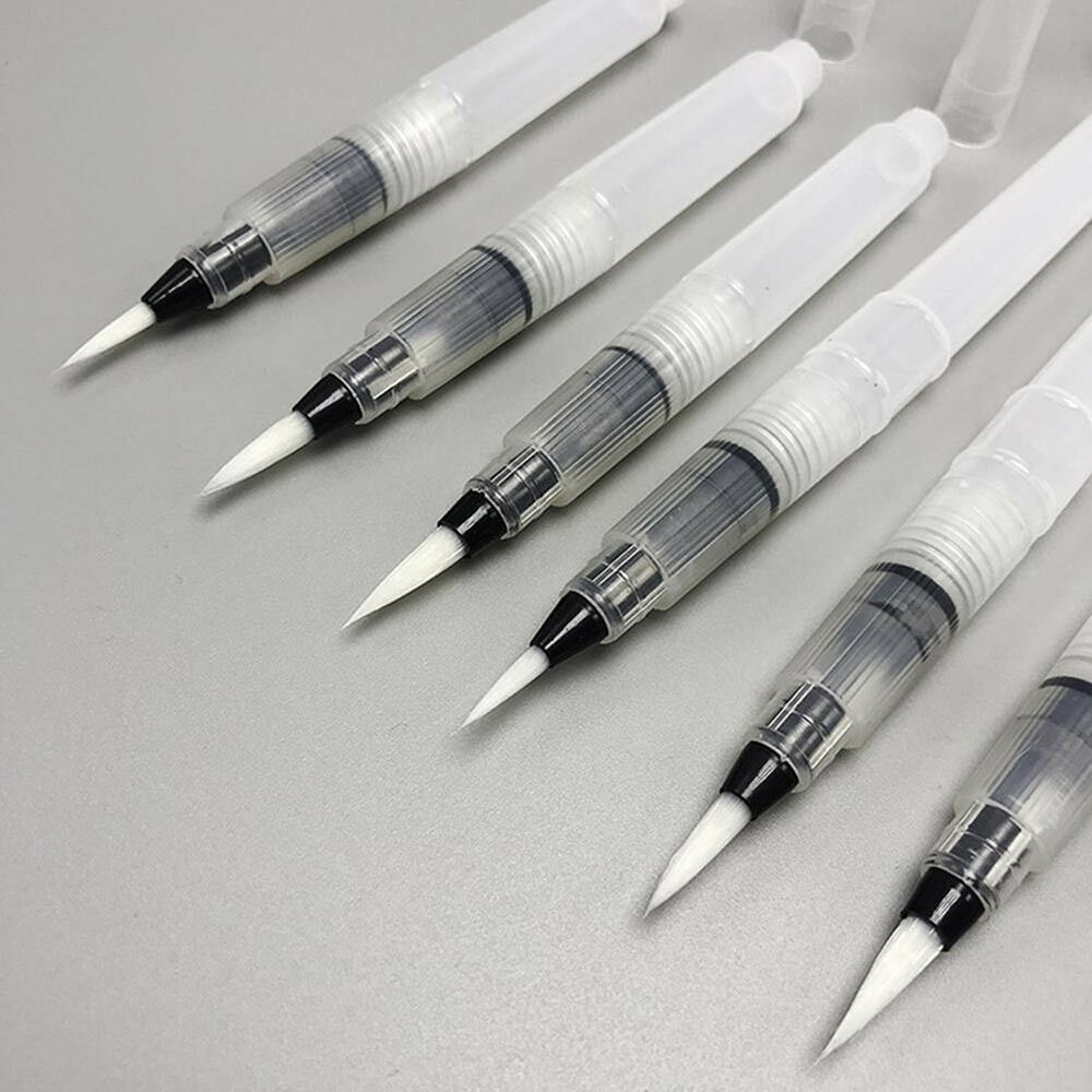 6pcs/set Paint Brush Water Color Brush Pencil Soft Brush