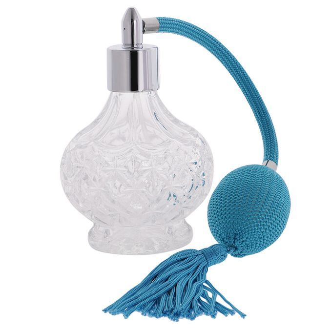 100ml Glass Refillable  Scent Pump  Bottle Blue