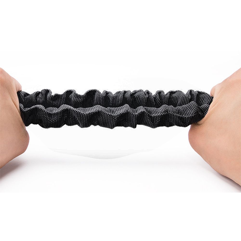 AB Wheel Abdominal Pull Rope Fitness Resistance Band For 4-Wheel Abdominal Roller-black