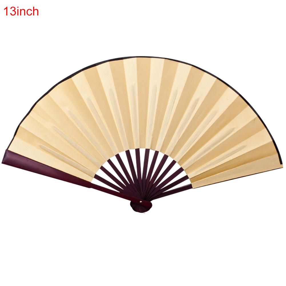 Photography Inch/13 Fan Calligraphy Painting Antiquity Fan Blank Cloth Chinese Props Inch Silk For 10 Wooden Hand Bamboo Folding