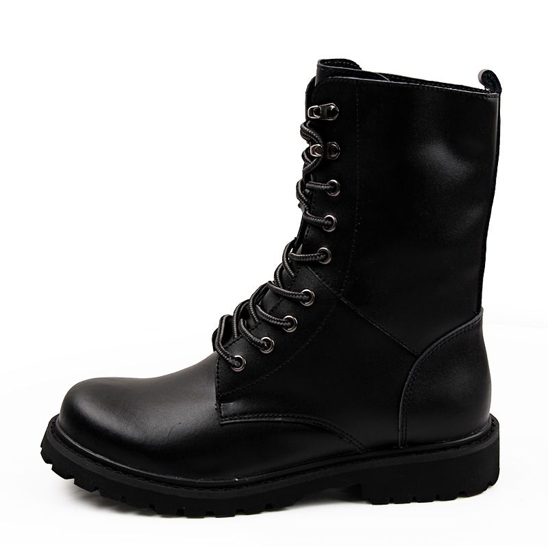 Ary Boots Men Winter Shoes Warm Men Leather Boots Footwear Cowboy Tactical Boots Men Casual Shoes Size-hsd2601jm-heise