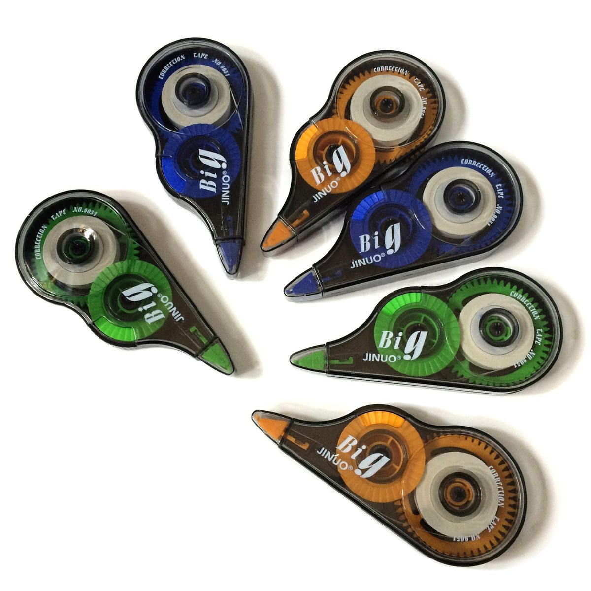 6-Pack Mini Correction Tape 5mmx6.5m(0.2x255.9in) Easy To