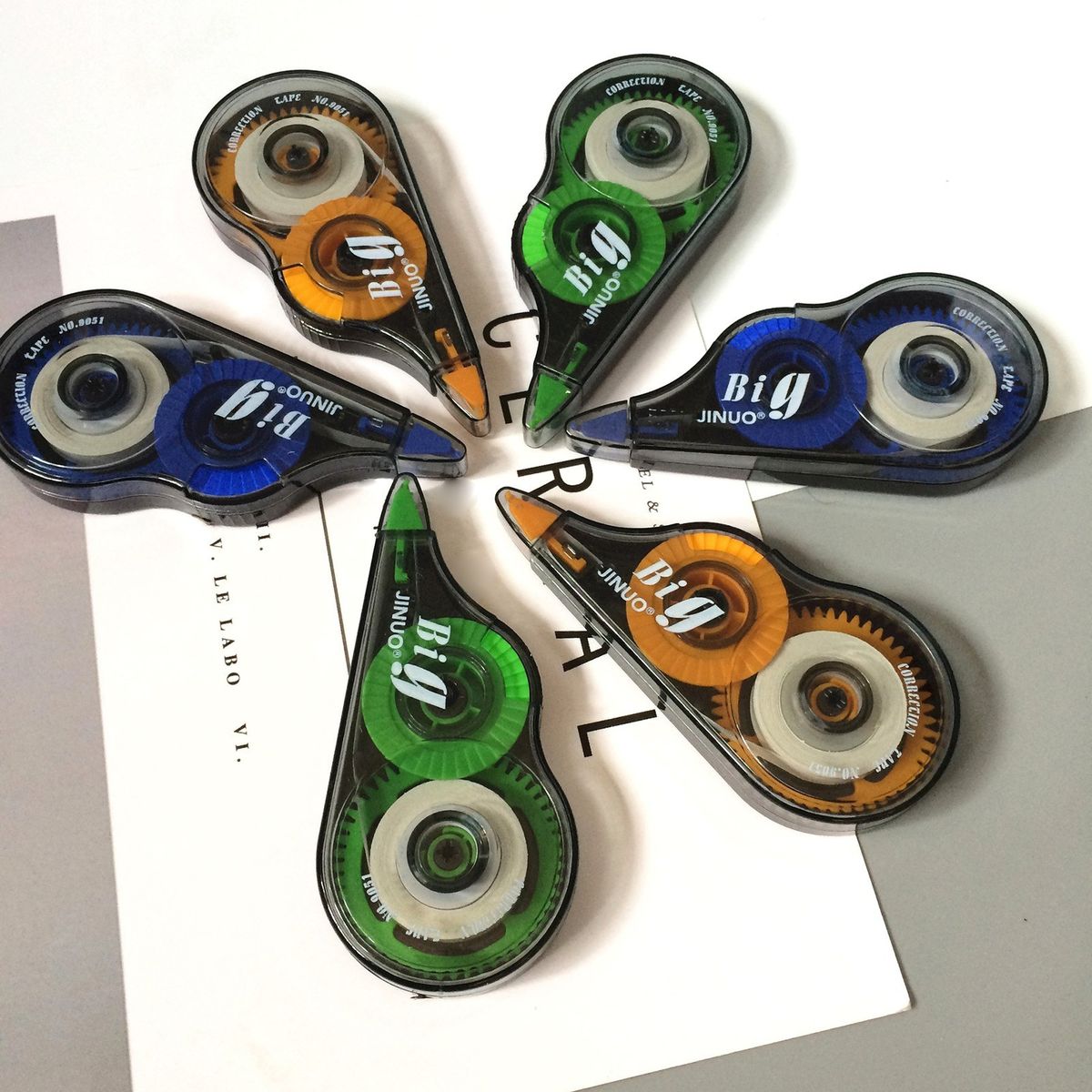 6-Pack Mini Correction Tape 5mmx6.5m(0.2x255.9in) Easy To