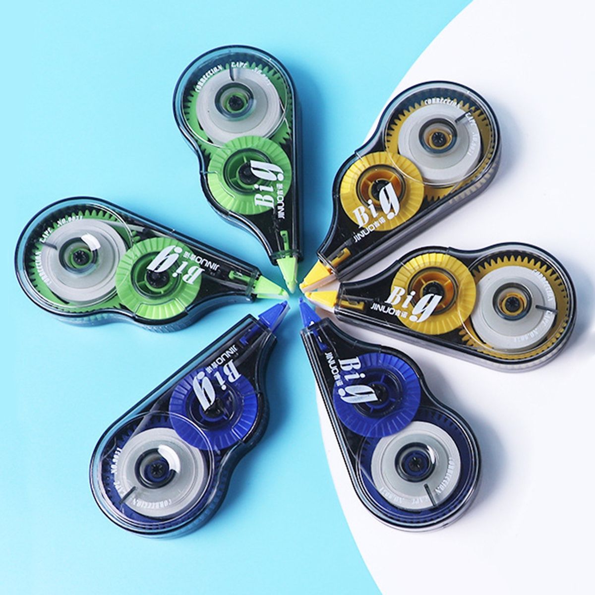 6-Pack Mini Correction Tape 5mmx6.5m(0.2x255.9in) Easy To