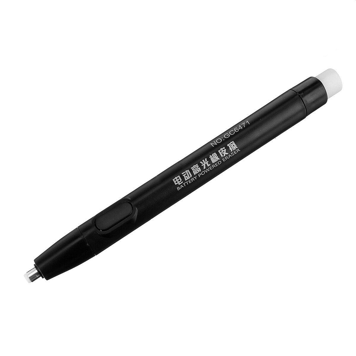 Electric Pencil Eraser Kit With 24Pcs Rubber Refills Highlight Sketch Black