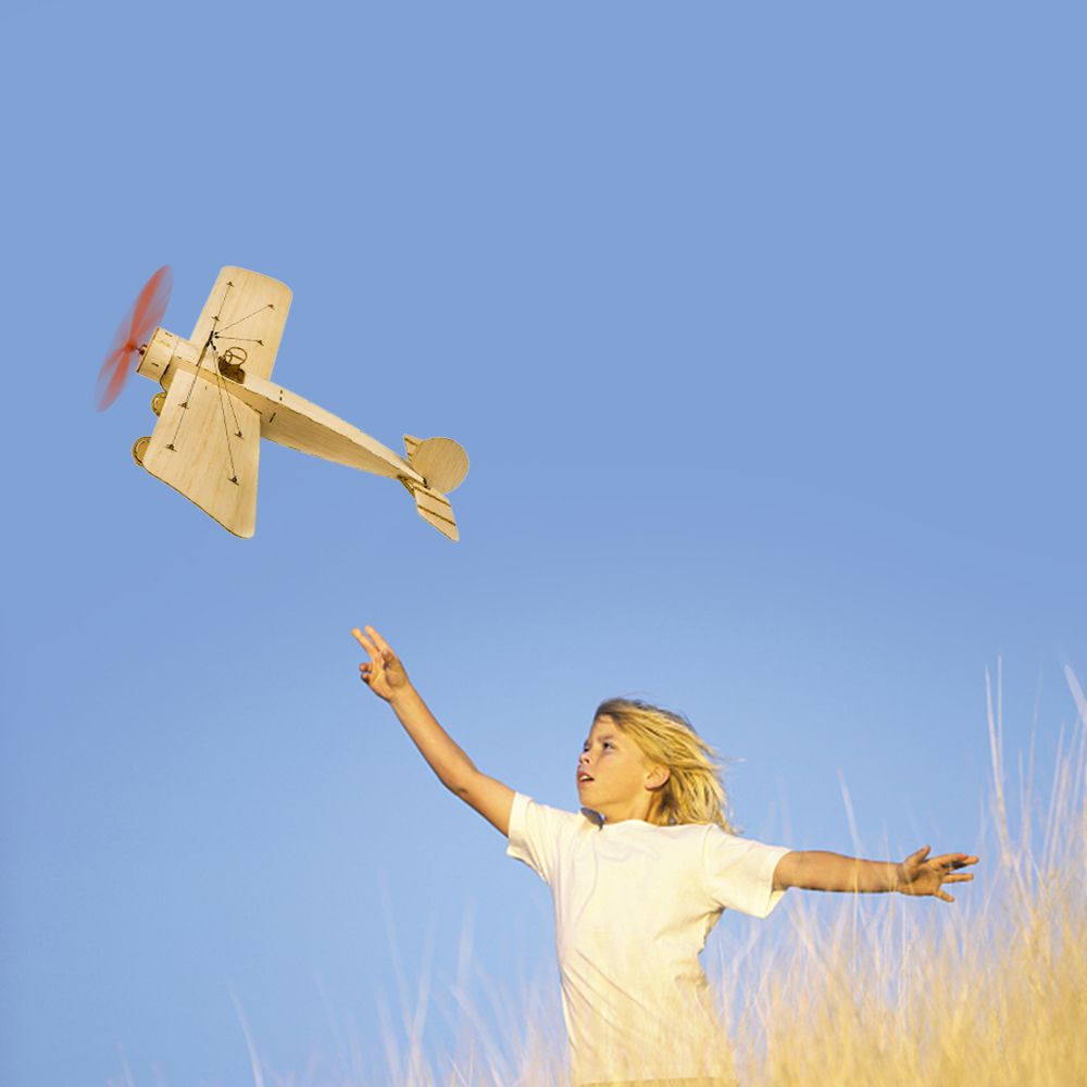 DW Hobby K0801 Mini Fokker-E Balsa Wood 420mm Wingspan