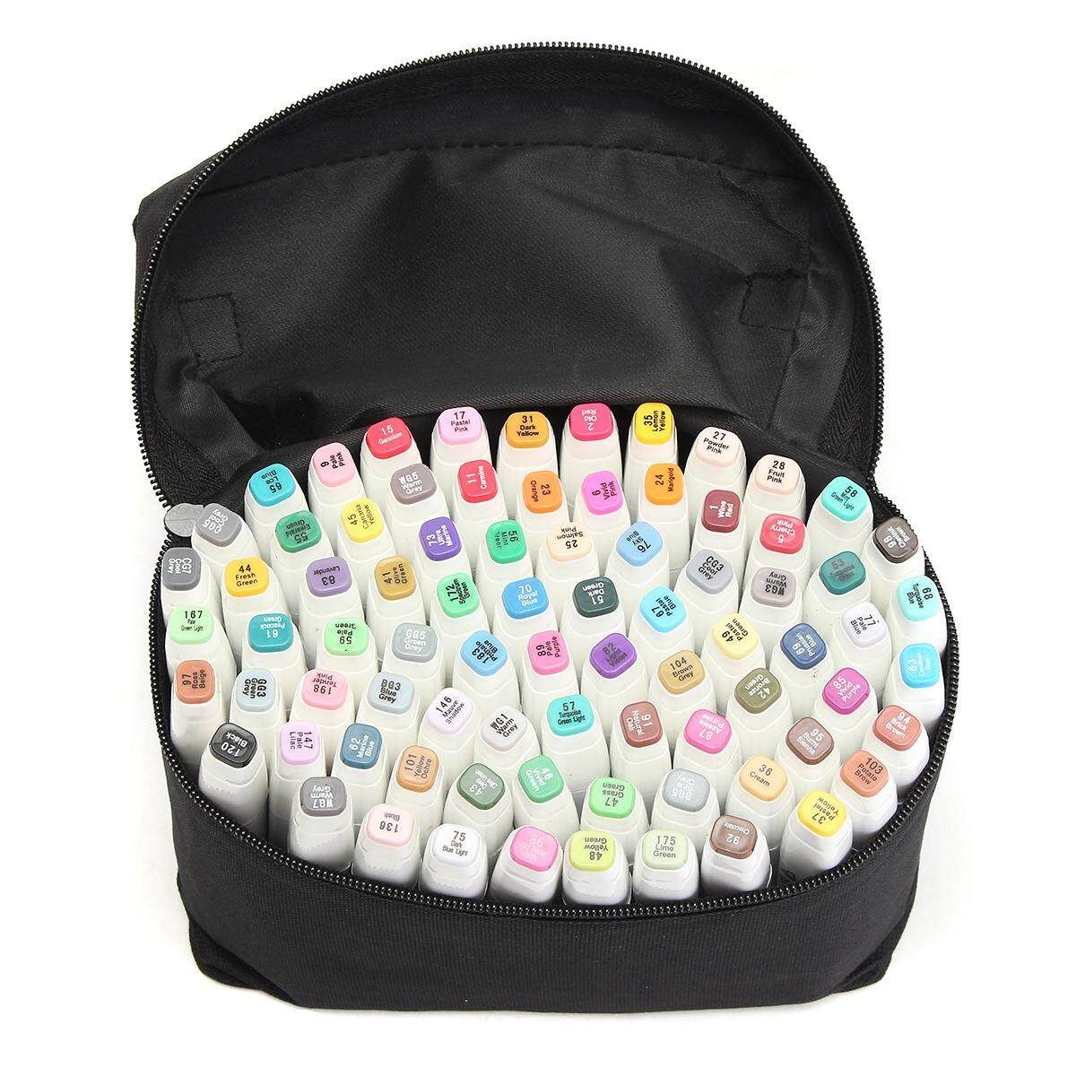 80 Alcohol Graphic Clothing Art Twin Tip Pen Marker Broad Fine Point Dress White