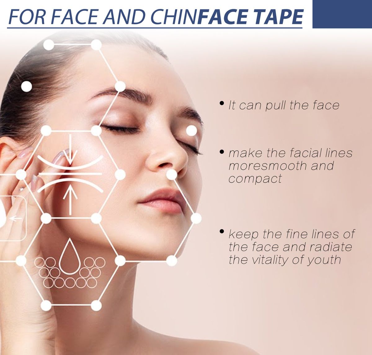 60Pcs Invisible Face Lift Patch Instant Tighten Skin Firming