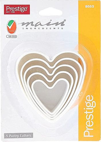 5-Piece Heart Shape Pastry Cutter