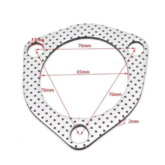 High Quality Car Triangle 3 Bolt High Temperature Exhaust Gasket 25