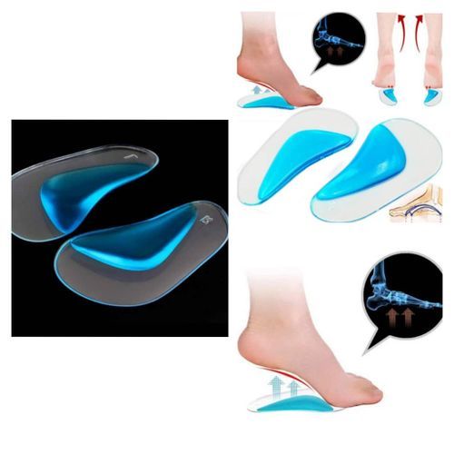 Silicon Gel Orthopedic Insole For Flat Foot, Arch Support  Plantar Fasciitis
