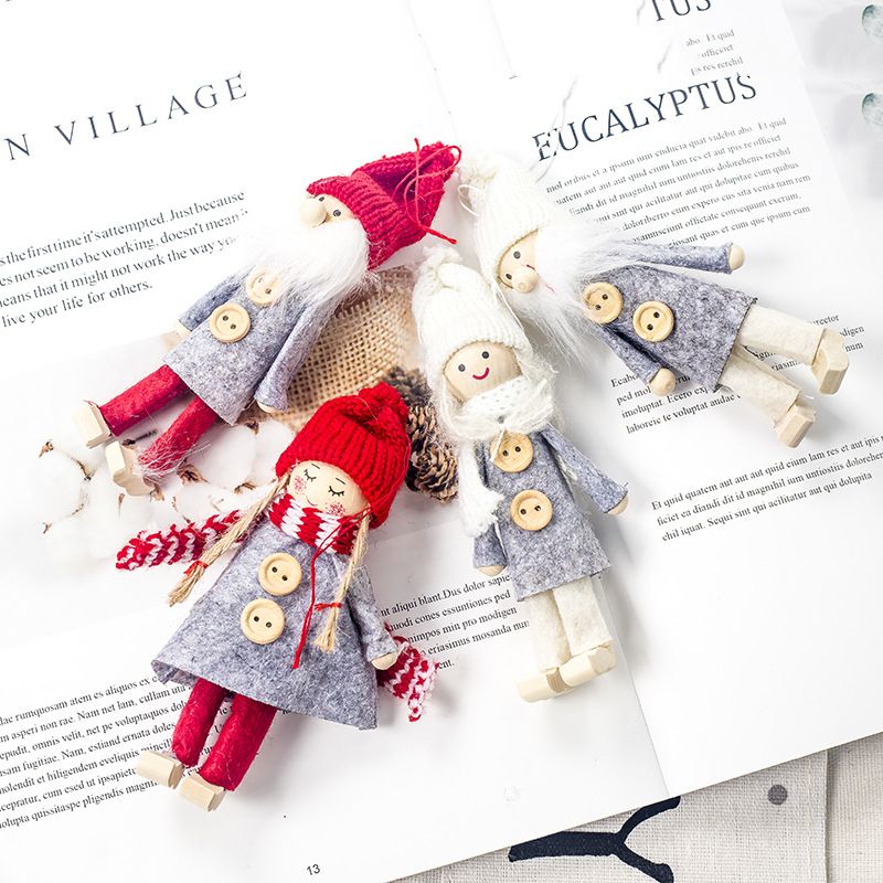 1 Set 4Pcs Christmas Tree Decorations Felt Cloth