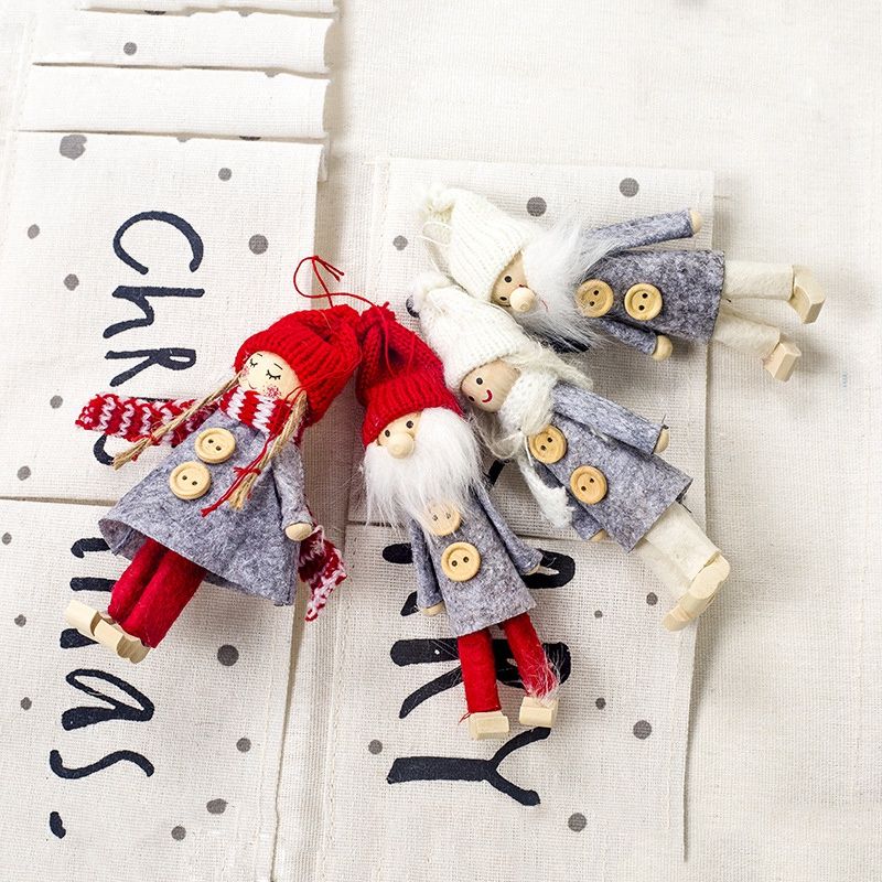 1 Set 4Pcs Christmas Tree Decorations Felt Cloth