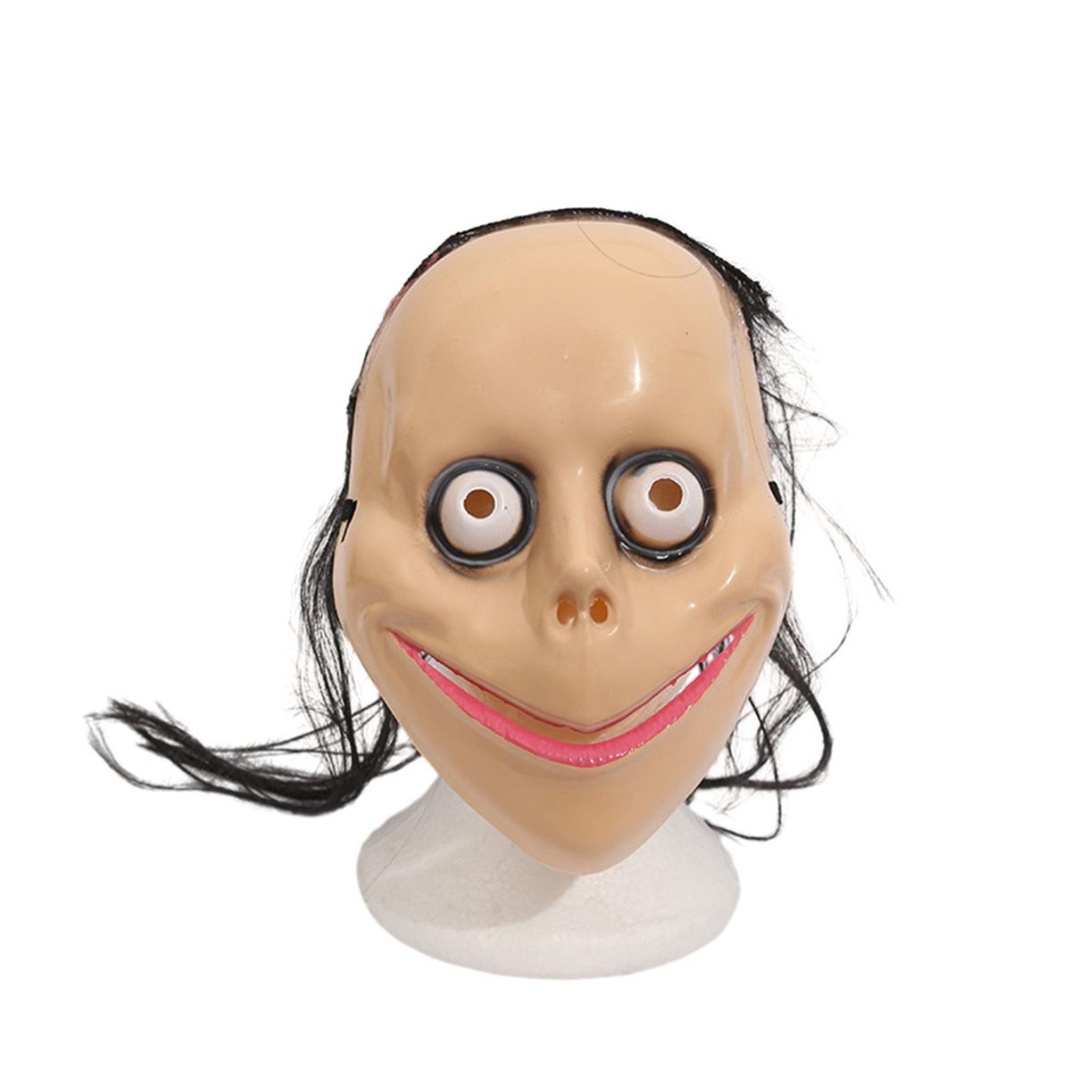 Face Masque Ghostly Elegance Long Hair Masquerade Costume Halloween