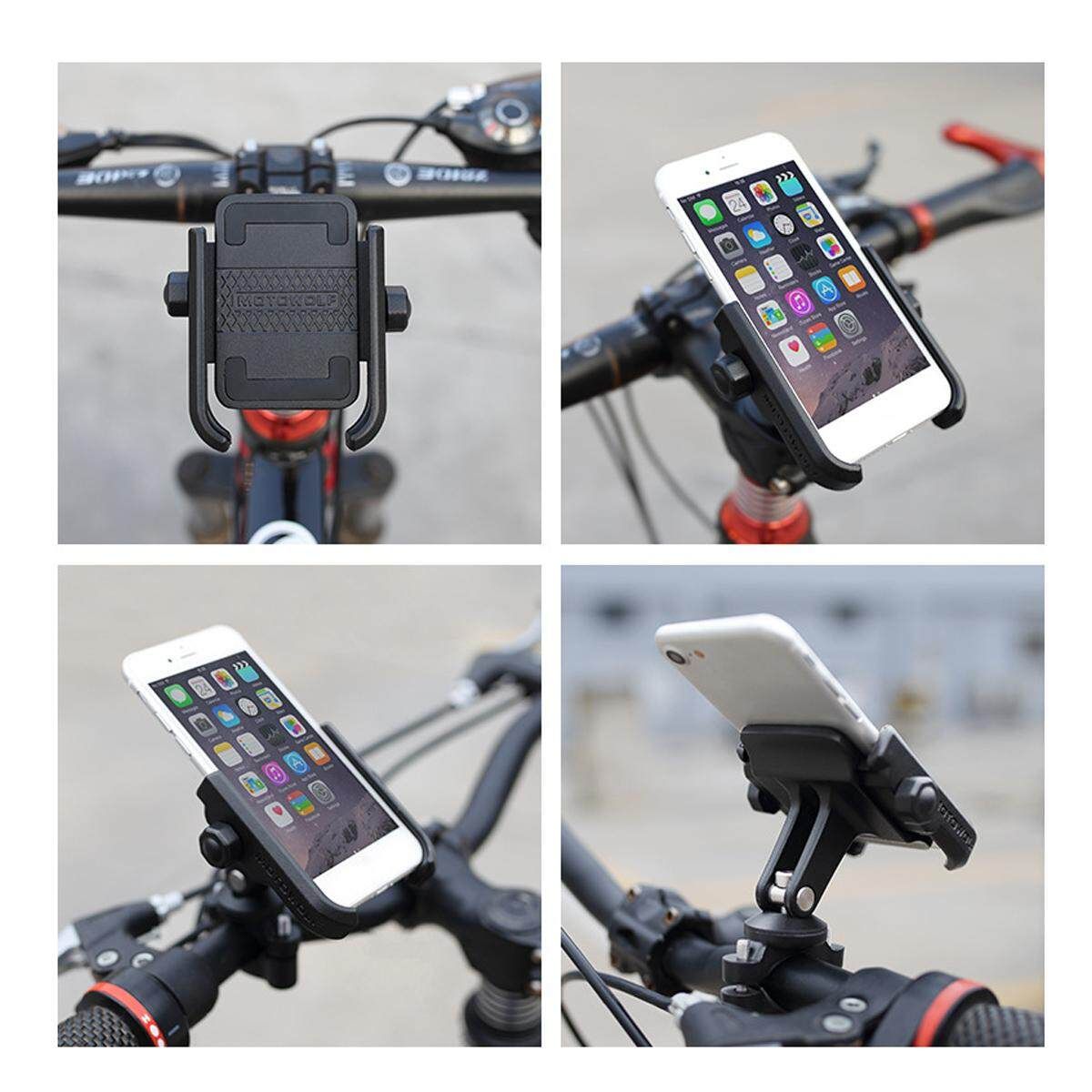 Universal Aluminum Bicycle Handlebar Stem Phone Holder For IPhoneX/8 Plus