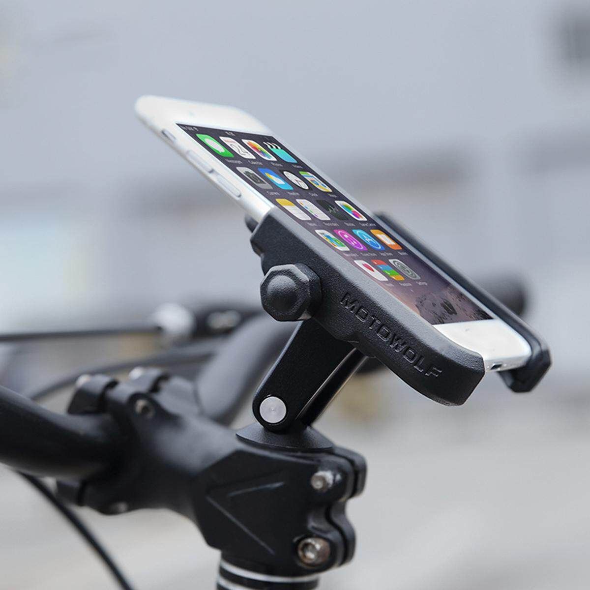 Universal Aluminum Bicycle Handlebar Stem Phone Holder For IPhoneX/8 Plus