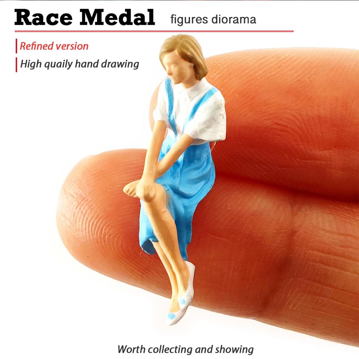 Resin 1:64 Figure Reader Miniatures Train Railway Khaki