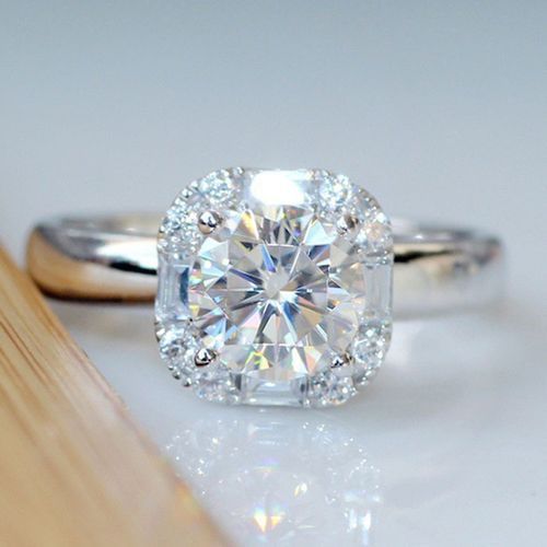 Diamond Party Wedding Engagement Ring  Sliver