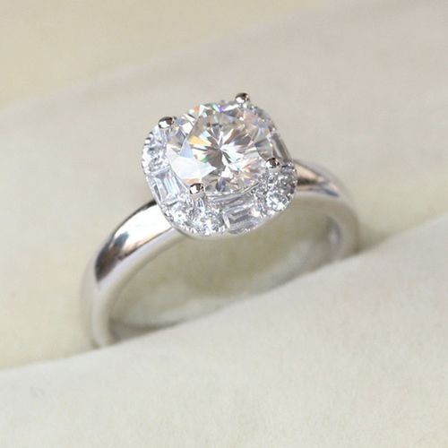 Diamond Party Wedding Engagement Ring  Sliver