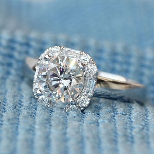 Diamond Party Wedding Engagement Ring  Sliver