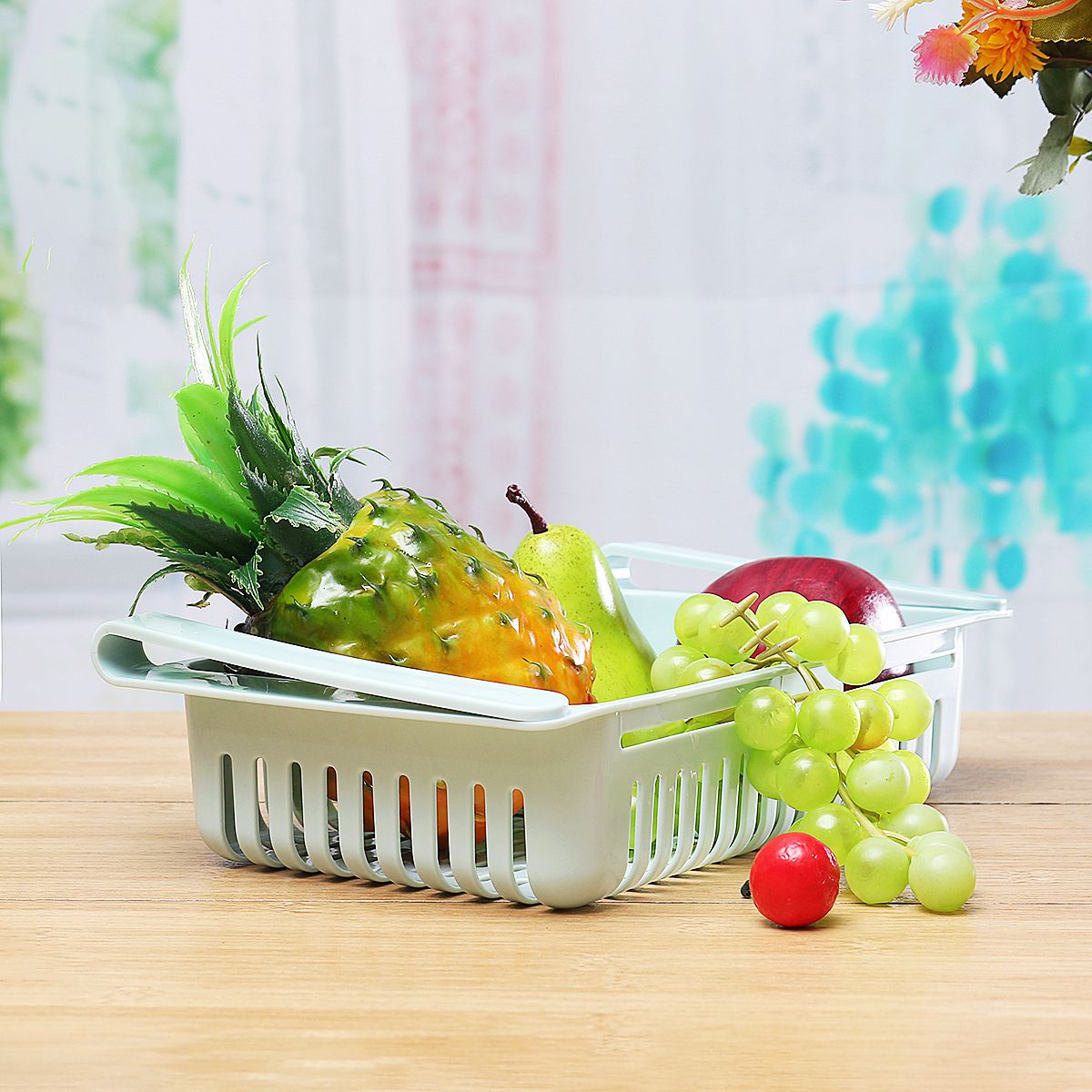 Refrigerator Plastic Storage Basket Food And Beverage Drawer