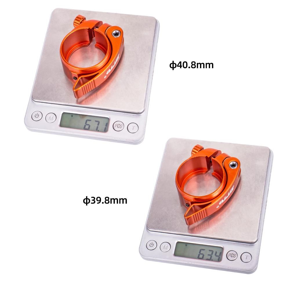 Bike Seat Post Clamp Aluminium Alloy Bicycle Quick Release Seatpost Collar 39.8mm / 40.8mm for Folding Bikes