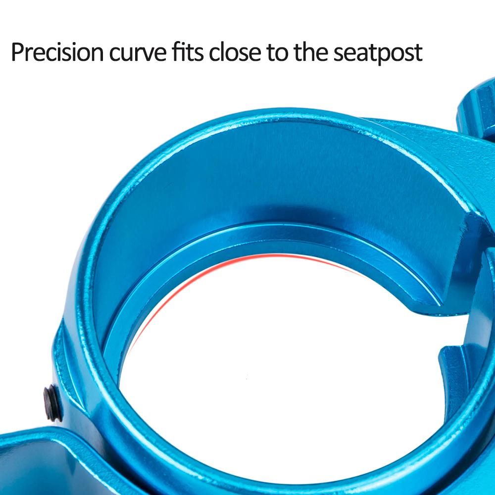 Bike Seat Post Clamp Aluminium Alloy Bicycle Quick Release Seatpost Collar 39.8mm / 40.8mm for Folding Bikes