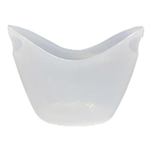 Transparent 4L Plastic Ice Bucket Bar Ingot Shape Wine Trough Water Entertainment Stand Wine Holder Glass Wine Bottle