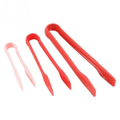 3Pcs Plastic Kitchen Tongs Serving Cooking Tongs For Barbecue Cooking Salad Grilling Frying Kitchen Utensils