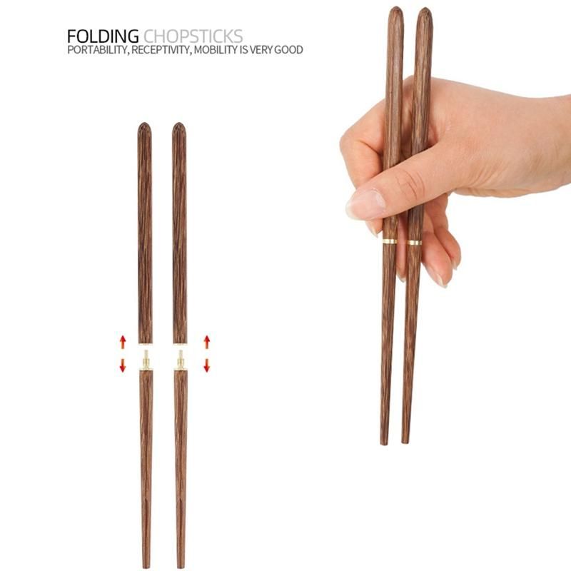 Outdoor Camping Portable Folding Chopsticks BBQ Picnic