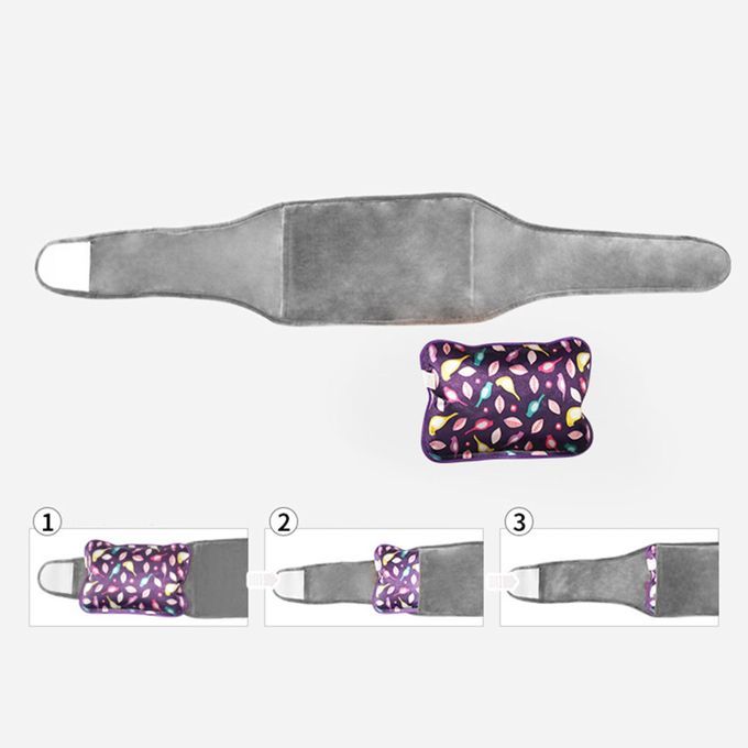 Hot Water Bag With Waist Cover For Cramps Relief Purple