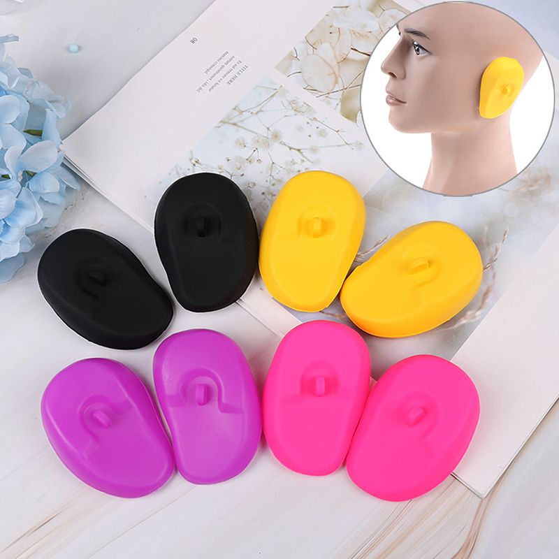 1 Pair  Soft Anti-Noise Snoring Sleeping Ear Plug Ear Protector Cover High Quality Silicone Ear Cover Diving Shower